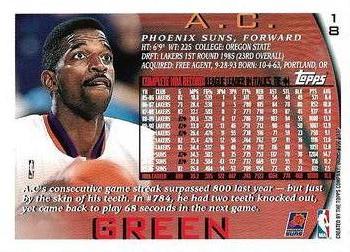 1996-97 Topps - NBA at 50 #18 A.C. Green Back