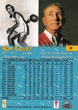 1996-97 Topps Stars #10 Bob Cousy Back