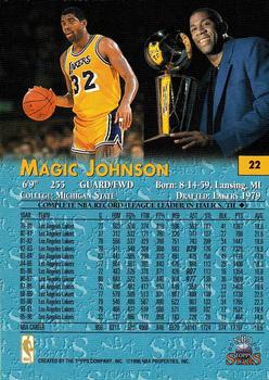 1996-97 Topps Stars #22 Magic Johnson Back