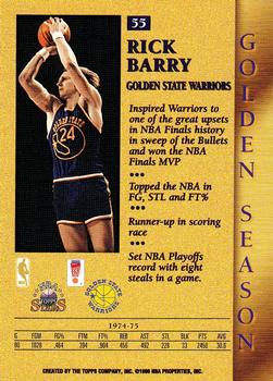 1996-97 Topps Stars #55 Rick Barry Back