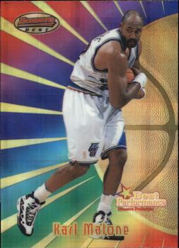 1997-98 Bowman's Best - Atomic Refractors #97 Karl Malone Front