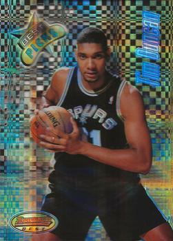 1997-98 Bowman's Best - Picks Atomic Refractors #BP8 Tim Duncan Front