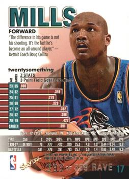 1997-98 SkyBox Z-Force - Rave #17 Terry Mills Back