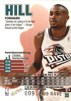 1997-98 SkyBox Z-Force - Rave #33 Grant Hill Back