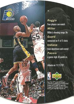 1997-98 SPx - Bronze #19 Reggie Miller Back