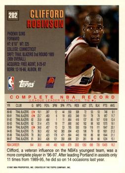 1997-98 Topps - Minted in Springfield #202 Clifford Robinson Back