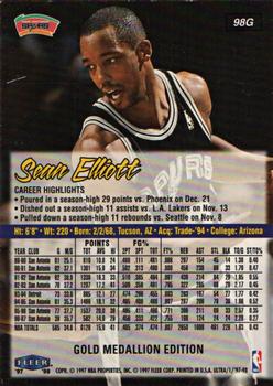 1997-98 Ultra - Gold Medallion #98G Sean Elliott Back