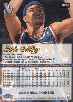 1997-98 Ultra - Gold Medallion #100G Chris Gatling Back