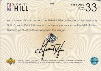 1997-98 Upper Deck Diamond Vision - Signature Moves #S8 Grant Hill Back