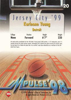 1998 Collector's Edge Impulse - Jersey City '99 #20 Korleone Young Back