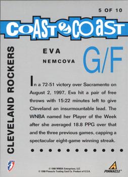 1998 Pinnacle WNBA - Coast to Coast #5 Eva Nemcova Back