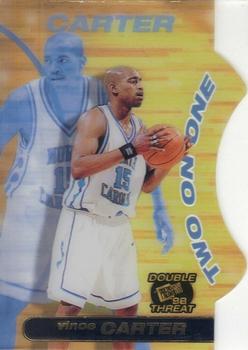 1998 Press Pass Double Threat - Two-On-One #TO10 Vince Carter Front