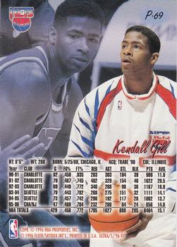 1996-97 Ultra - Platinum Medallion #P-69 Kendall Gill Back