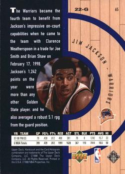 1998 Upper Deck Hardcourt - Home Court Advantage #65 Jim Jackson Back