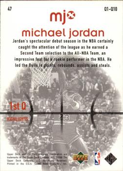 1998 Upper Deck MJx #47 Michael Jordan Back