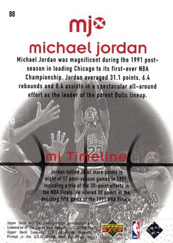 1998 Upper Deck MJx #88 Michael Jordan Back