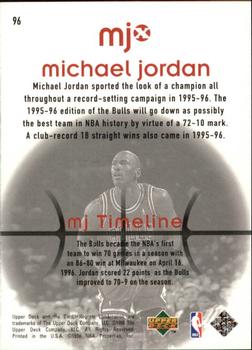 1998 Upper Deck MJx #96 Michael Jordan Back