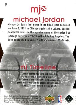 1998 Upper Deck MJx - Timepieces Bronze #84 Michael Jordan Back