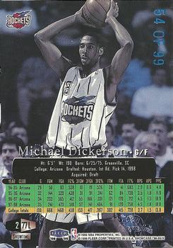 1998-99 Flair Showcase - Legacy Collection Row 2 #77L Michael Dickerson Back