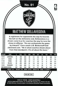 2020-21 Hoops - Purple #81 Matthew Dellavedova Back