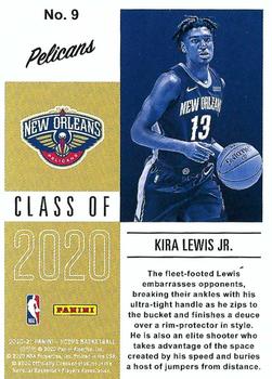 2020-21 Hoops - Class of 2020 #9 Kira Lewis Jr. Back