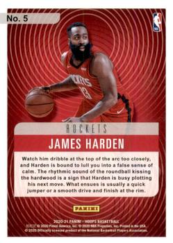 2020-21 Hoops - Hipnotized #5 James Harden Back