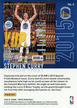2020-21 Hoops Winter - Slam #4 Stephen Curry Back
