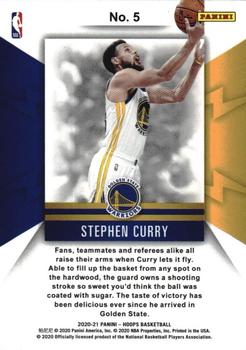 2020-21 Hoops - Spark Plugs #5 Stephen Curry Back