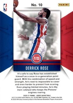 2020-21 Hoops - Spark Plugs #10 Derrick Rose Back