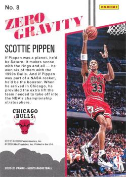 2020-21 Hoops - Zero Gravity #8 Scottie Pippen Back