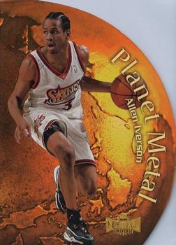 1998-99 Metal Universe - Planet Metal #12 PM Allen Iverson Front