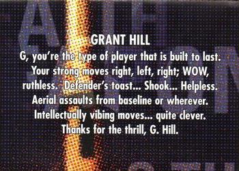 1998-99 SkyBox Thunder - Flight School #6 Grant Hill Back