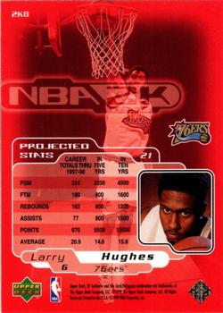 1998-99 SP Authentic - NBA 2K #2K8 Larry Hughes Back
