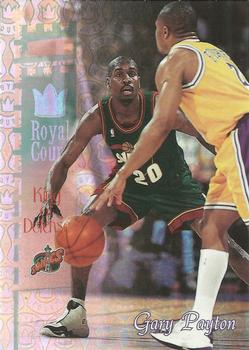 1998-99 Stadium Club - Royal Court #RC1 Gary Payton Front