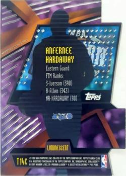 1998-99 Stadium Club - Triumvirate Luminescent #T14C Anfernee Hardaway Back