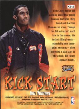 1998-99 Topps - Kick Start #KS12 Tim Thomas Back