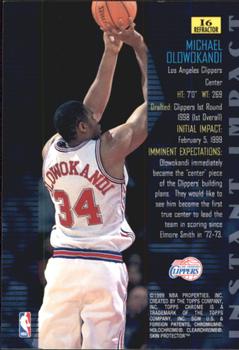 1998-99 Topps Chrome - Instant Impact Refractors #I6 Michael Olowokandi Back