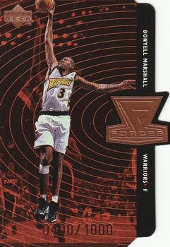 1998-99 Upper Deck - Forces Tier 1 (Quantum Bronze) #F20 Donyell Marshall Front