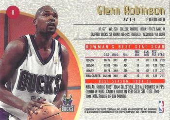 1997-98 Bowman's Best #8 Glenn Robinson Back