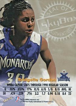1999 Hoops WNBA - Autographics #3 Bridgette Gordon Back