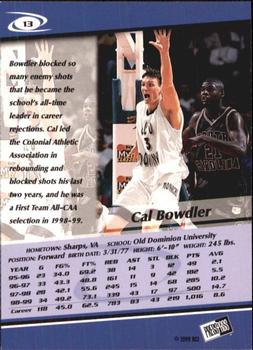1999 Press Pass - Torquers #13 Cal Bowdler Back