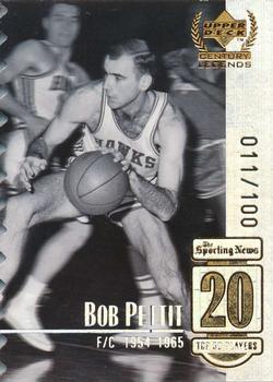 1998-99 Upper Deck Century Legends - Century Collection #20 Bob Pettit Front