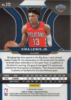 2020-21 Panini Prizm #272b Kira Lewis Jr. Back