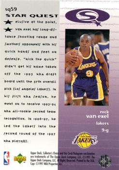 1997-98 Collector's Choice - StarQuest #SQ59 Nick Van Exel Back