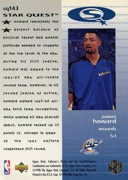 1997-98 Collector's Choice - StarQuest #SQ143 Juwan Howard Back