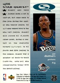 1997-98 Collector's Choice - StarQuest #SQ146 Joe Dumars Back