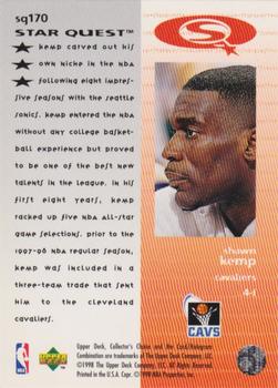 1997-98 Collector's Choice - StarQuest #SQ170 Shawn Kemp Back