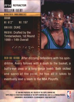1999-00 Finest - Future's Finest Refractors #FF14 William Avery Back