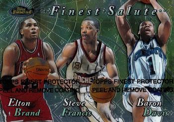 1999-00 Finest - Finest Salute #FS2 Elton Brand / Steve Francis / Baron Davis / Lamar Odom / Jonathan Bender / Wally Szczerbiak Front