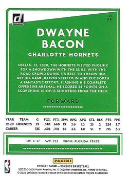 2020-21 Donruss - Green Flood #95 Dwayne Bacon Back